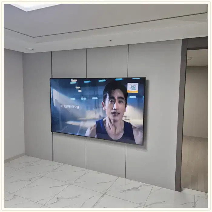 벽걸이TV 설치 참고 사진 · 엘리프 세곡리버파크 설치 방식 안내