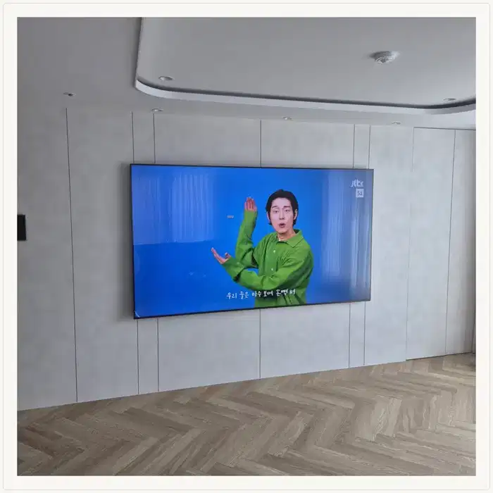 벽걸이TV 설치 참고 사진 · 동탄 어울림 파밀리에 설치 방식 안내