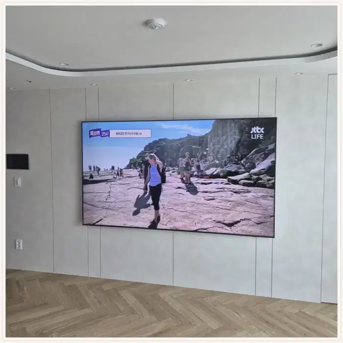 벽걸이TV 설치 참고 사진 · 동탄 숨마데시앙 설치 방식 안내