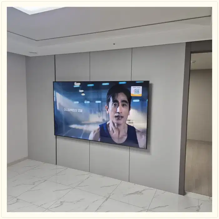 벽걸이TV 설치 참고 사진 · 평택지제역 동문디이스트 설치 방식 안내