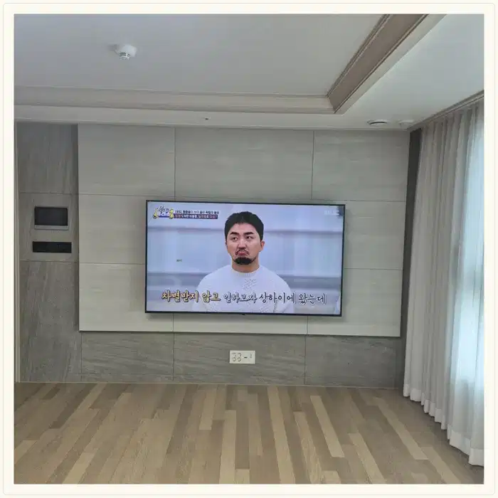 벽걸이TV 설치 참고 사진 · 용인 드마크 데시앙 설치 방식 안내