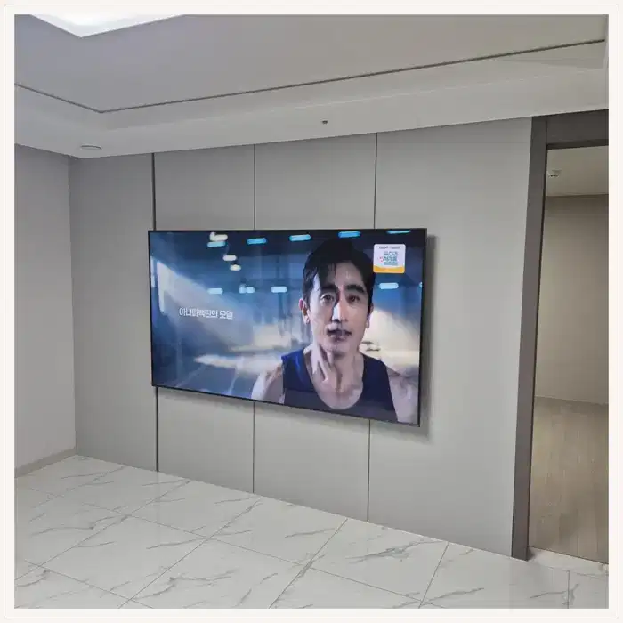 벽걸이TV 설치 참고 사진 · 더샵 리듬시티 설치 방식 안내